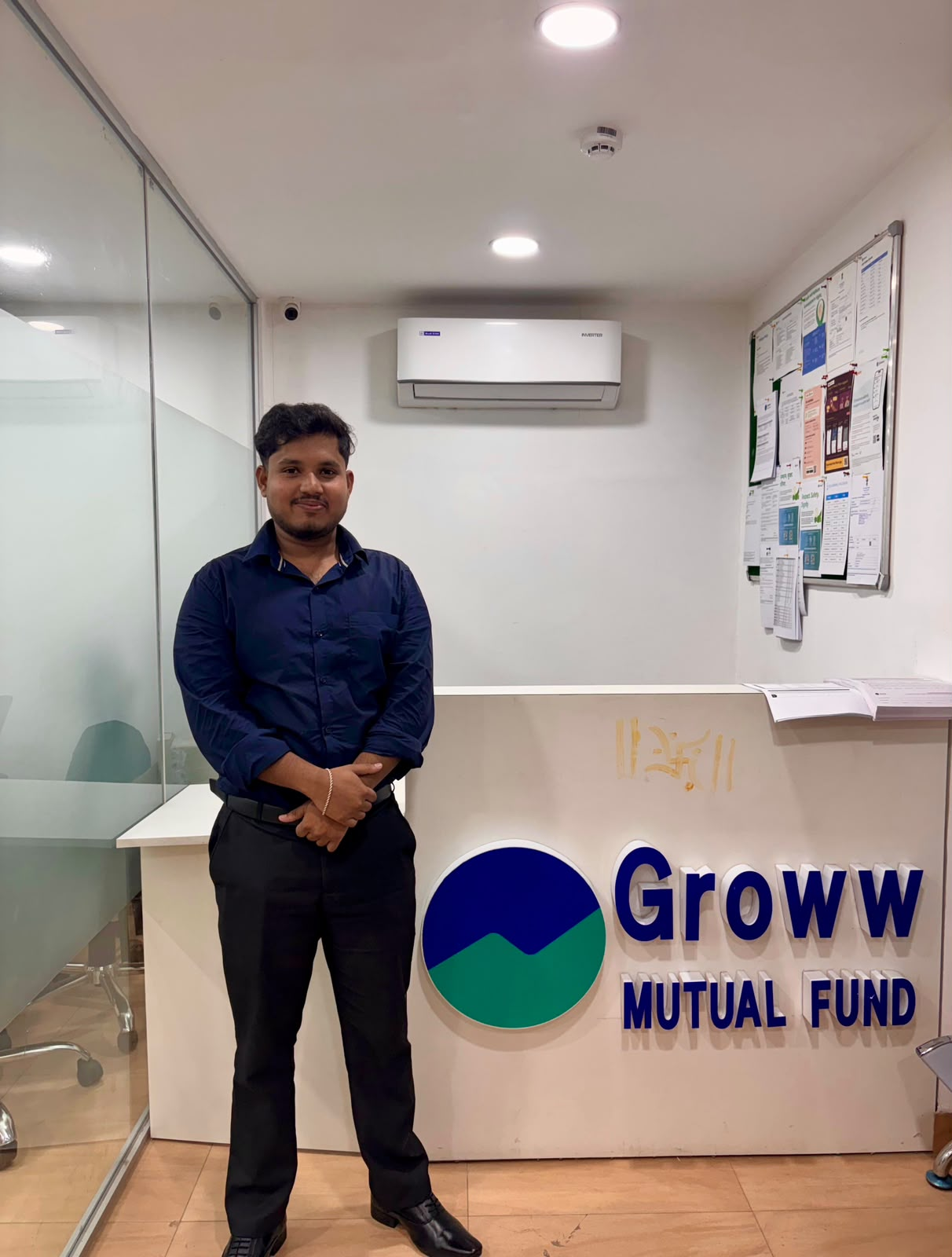 Sujal Awasthi at the Groww Mutual Fund office